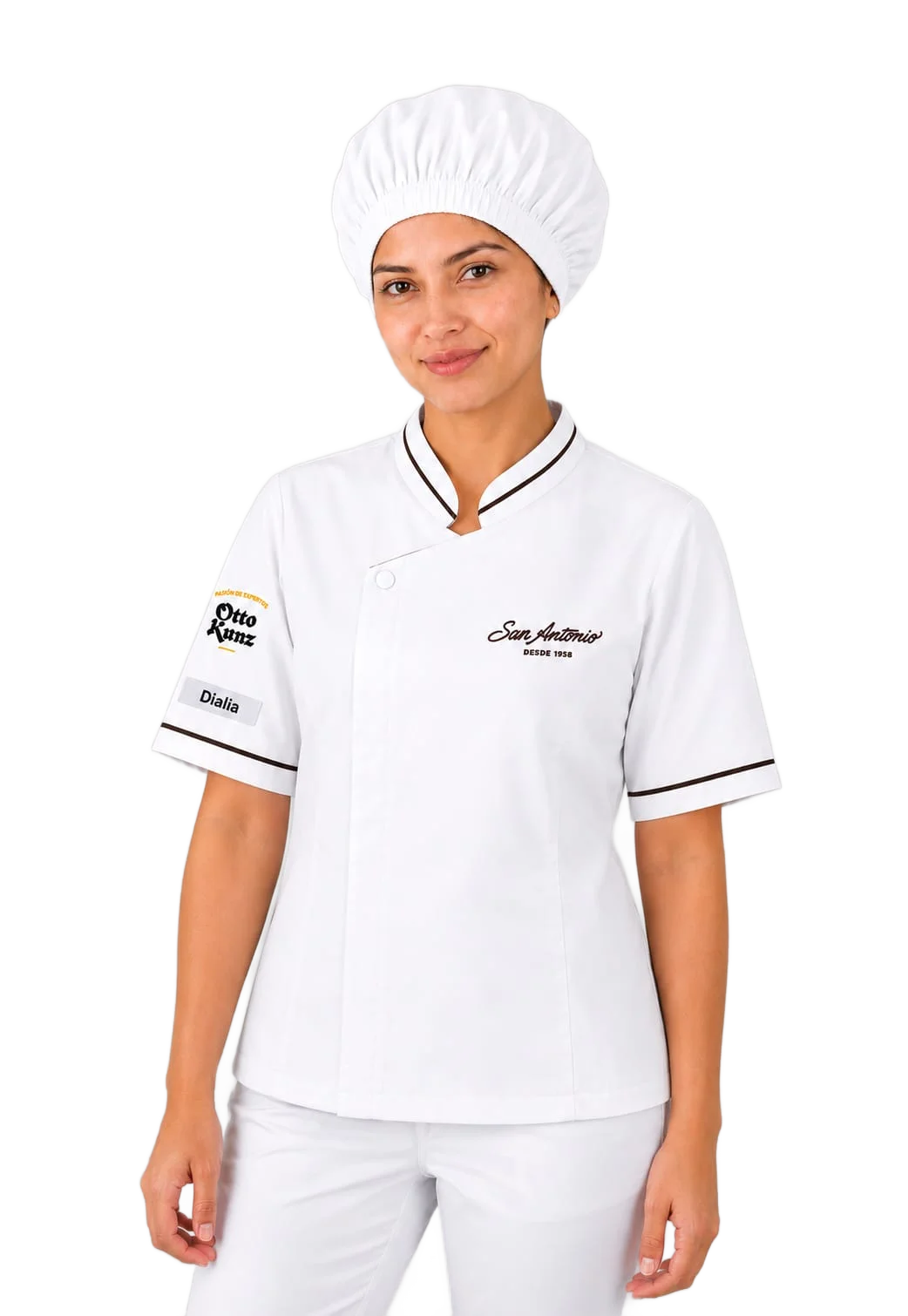 Chaqueta de chef y gorro
